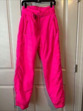 Vtg Tyrolia by Head Bright Neon Pink Ski/Snow Pants